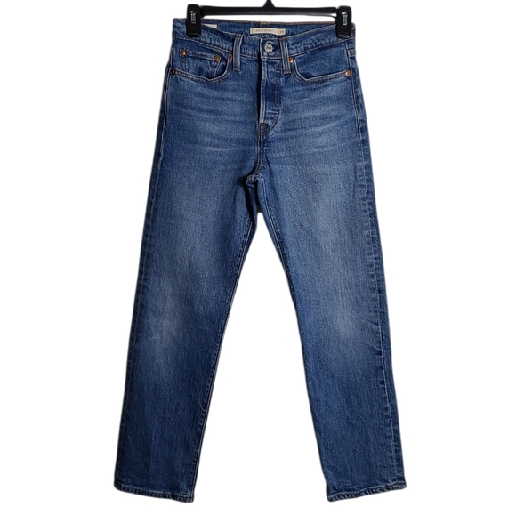 LEVI'S Wedgie Straight Fit Jeans Medium Wash Size 24 - Picture 1 of 16